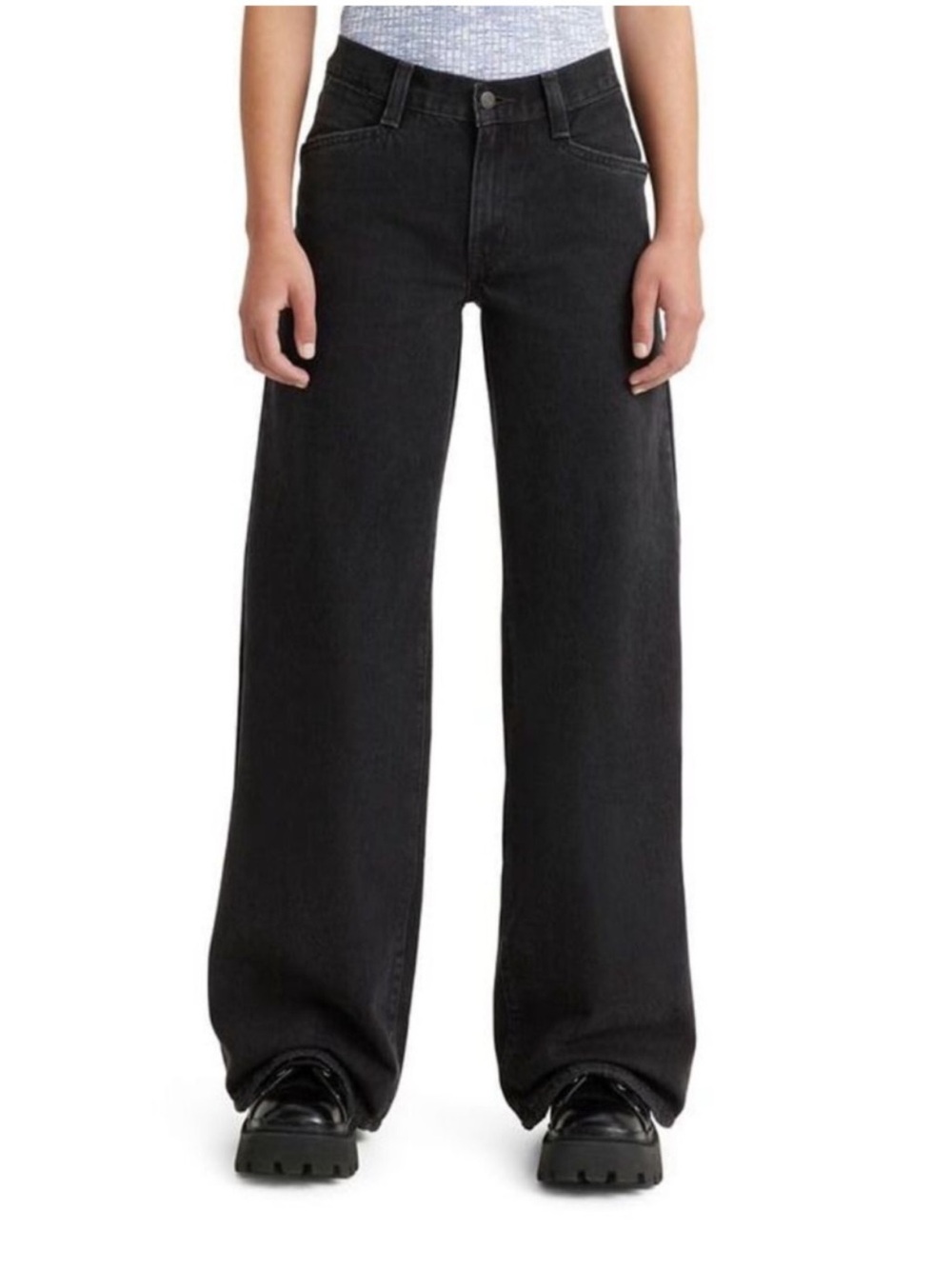 Levi's Men's Charcoal Black Relaxed Fit Jeans